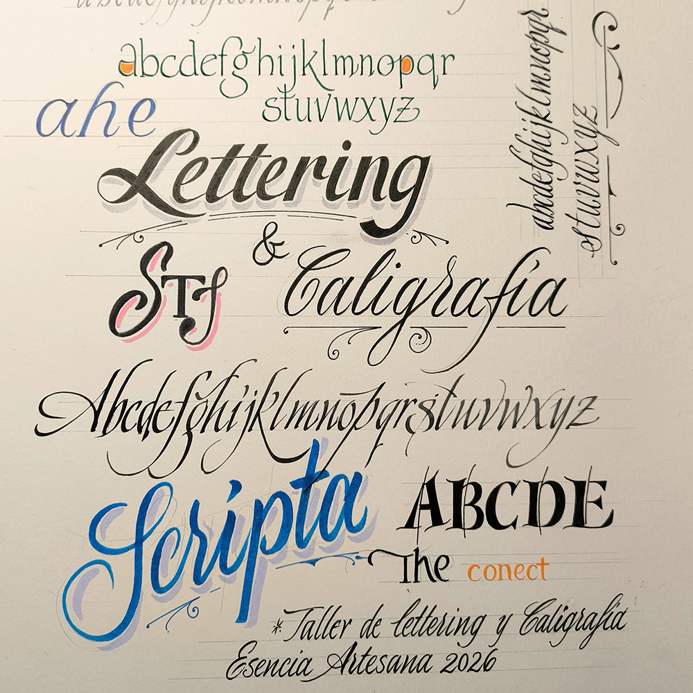Taller de caligrafía y lettering de Esencia Artesana